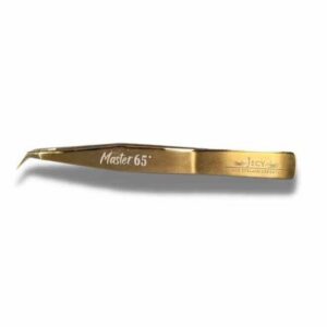 JECY Master 65° Pinzette in goldener Farbe.
